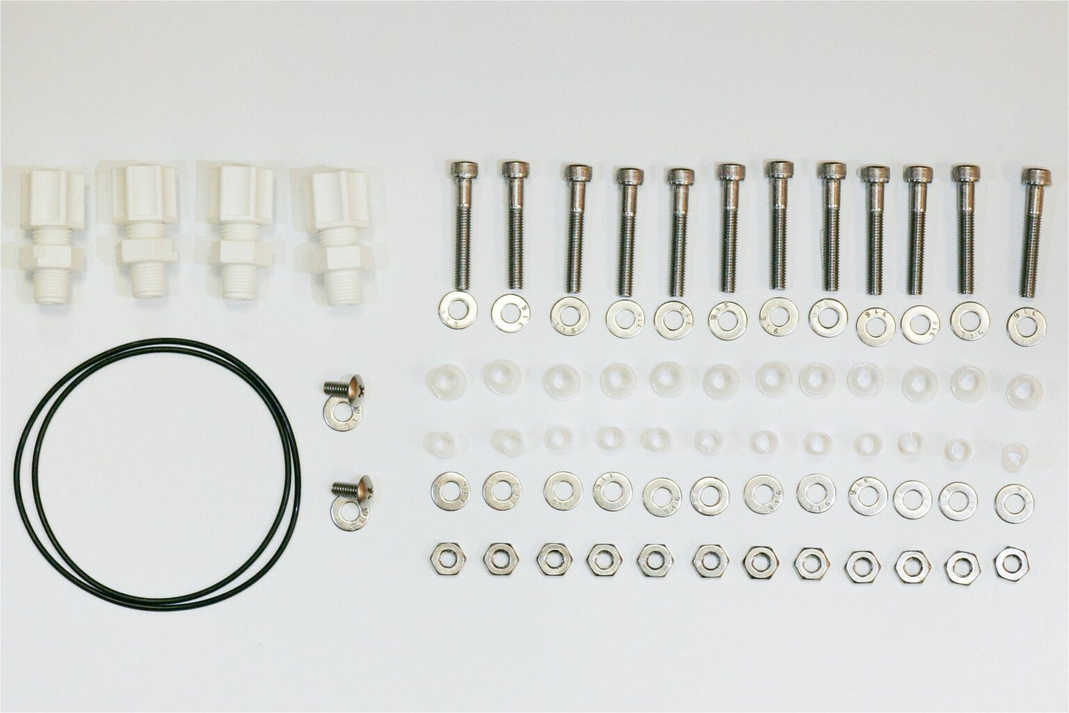 Nut, bolt, Oring & insulator kit for 25 cm2 electrolyzer Dioxide